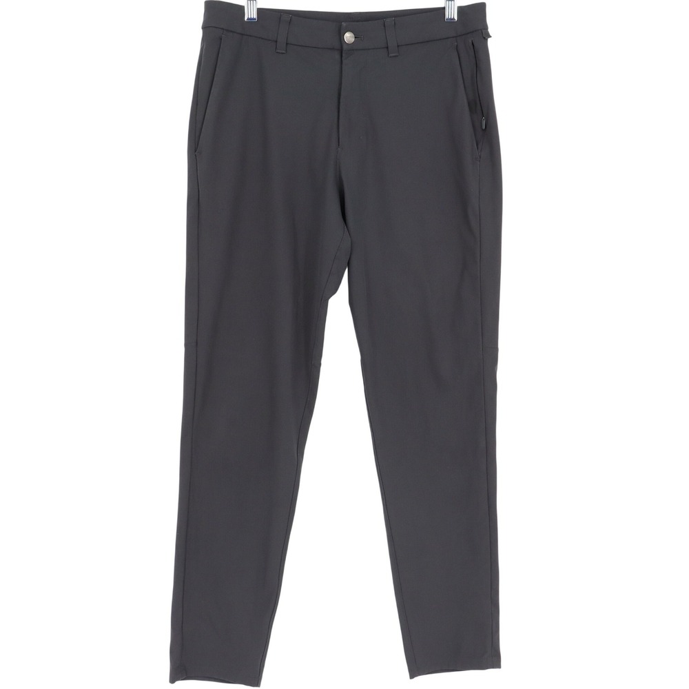 Lululemon Men's Commission Pant Warpstreme Size 32 Slim Black Casual LM5975S